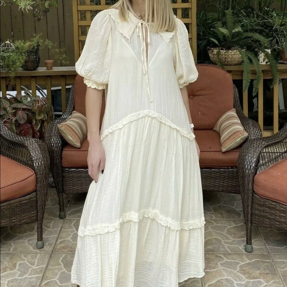 Zara Tiered Midi Dress - Picture 4 of 16